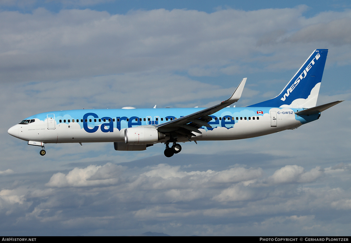 Aircraft Photo of C-GWSZ | Boeing 737-8CT | WestJet | AirHistory.net #375801