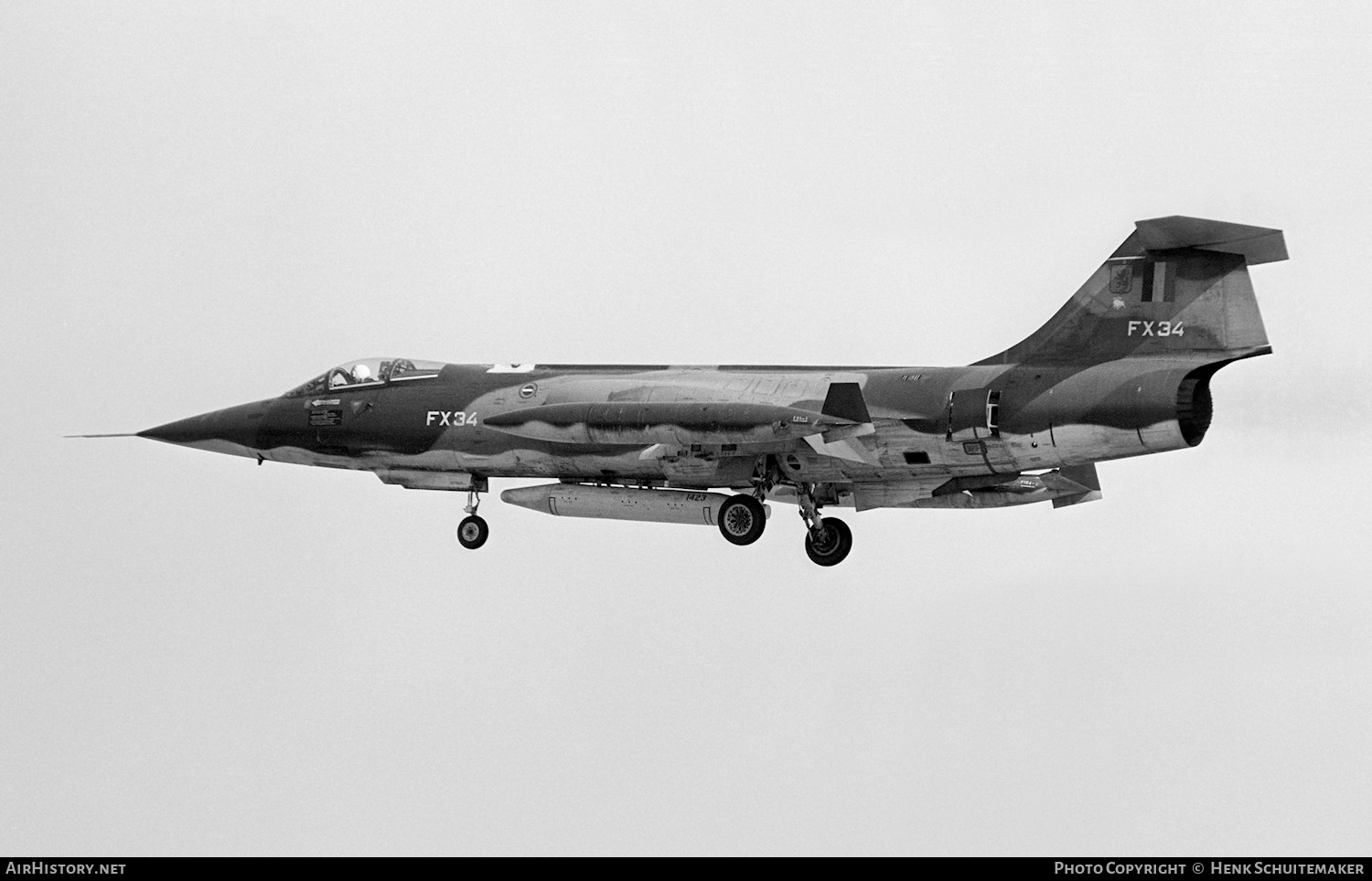 Aircraft Photo of FX34 | Lockheed F-104G Starfighter | Belgium - Air Force | AirHistory.net #375852