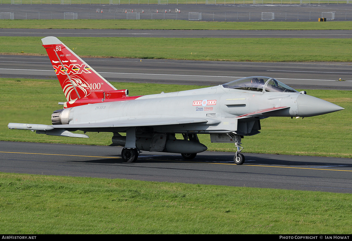 Aircraft Photo of ZK353 | Eurofighter EF-2000 Typhoon FGR4 | UK - Air Force | AirHistory.net #375882