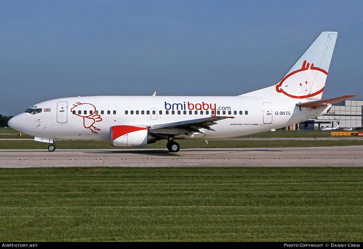 Aircraft Photo of G-BVZG | Boeing 737-5Q8 | Bmibaby | AirHistory.net #375937
