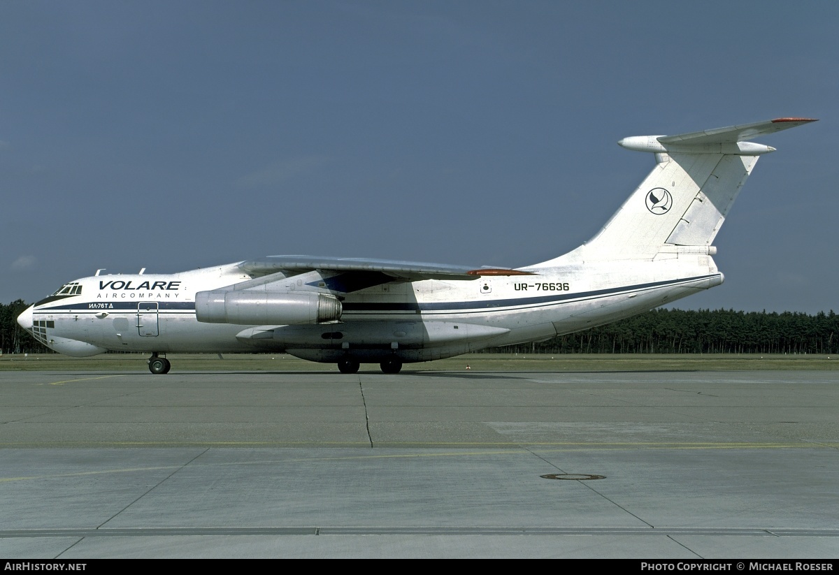 Aircraft Photo of UR-76636 | Ilyushin Il-76TD | Volare Aircompany | AirHistory.net #375949