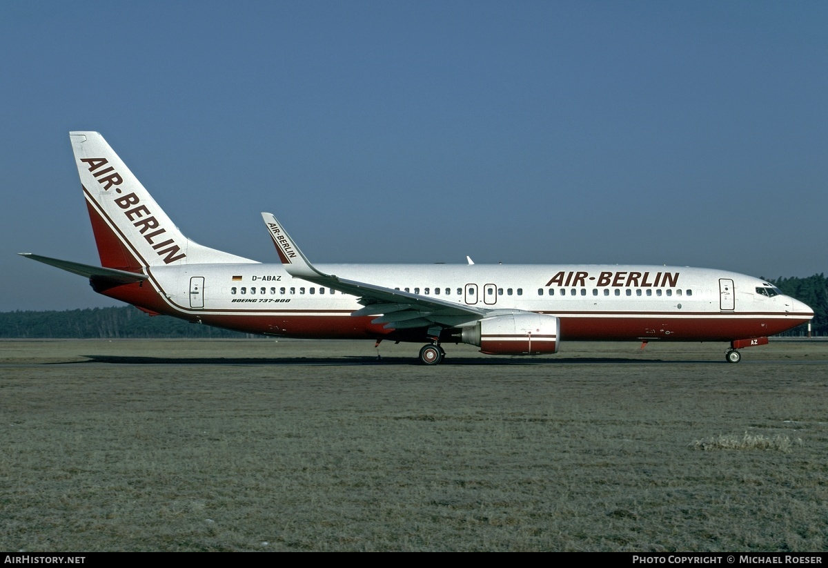 Aircraft Photo of D-ABAZ | Boeing 737-86J | Air Berlin | AirHistory.net #375950