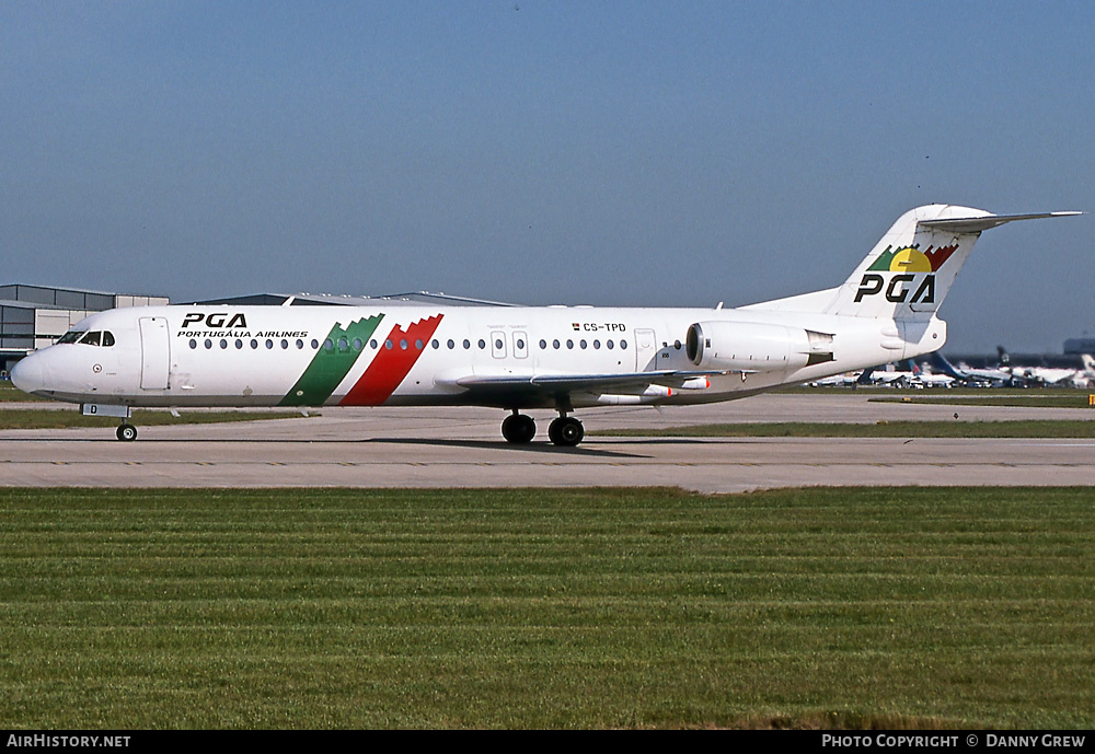 Aircraft Photo of CS-TPD | Fokker 100 (F28-0100) | Portugália Airlines - PGA | AirHistory.net #375958