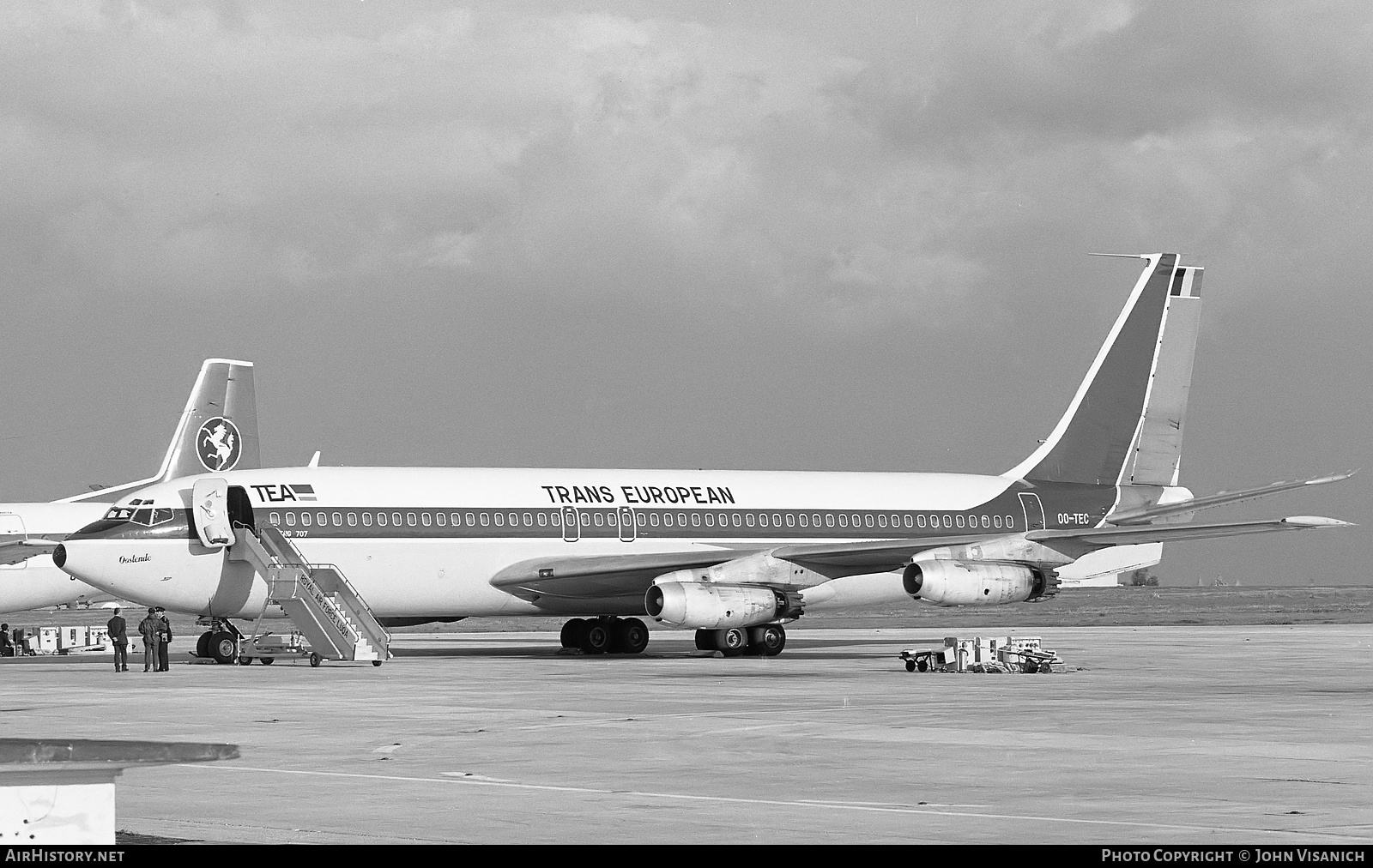Aircraft Photo of OO-TEC | Boeing 707-131 | TEA - Trans European Airways | AirHistory.net #376017