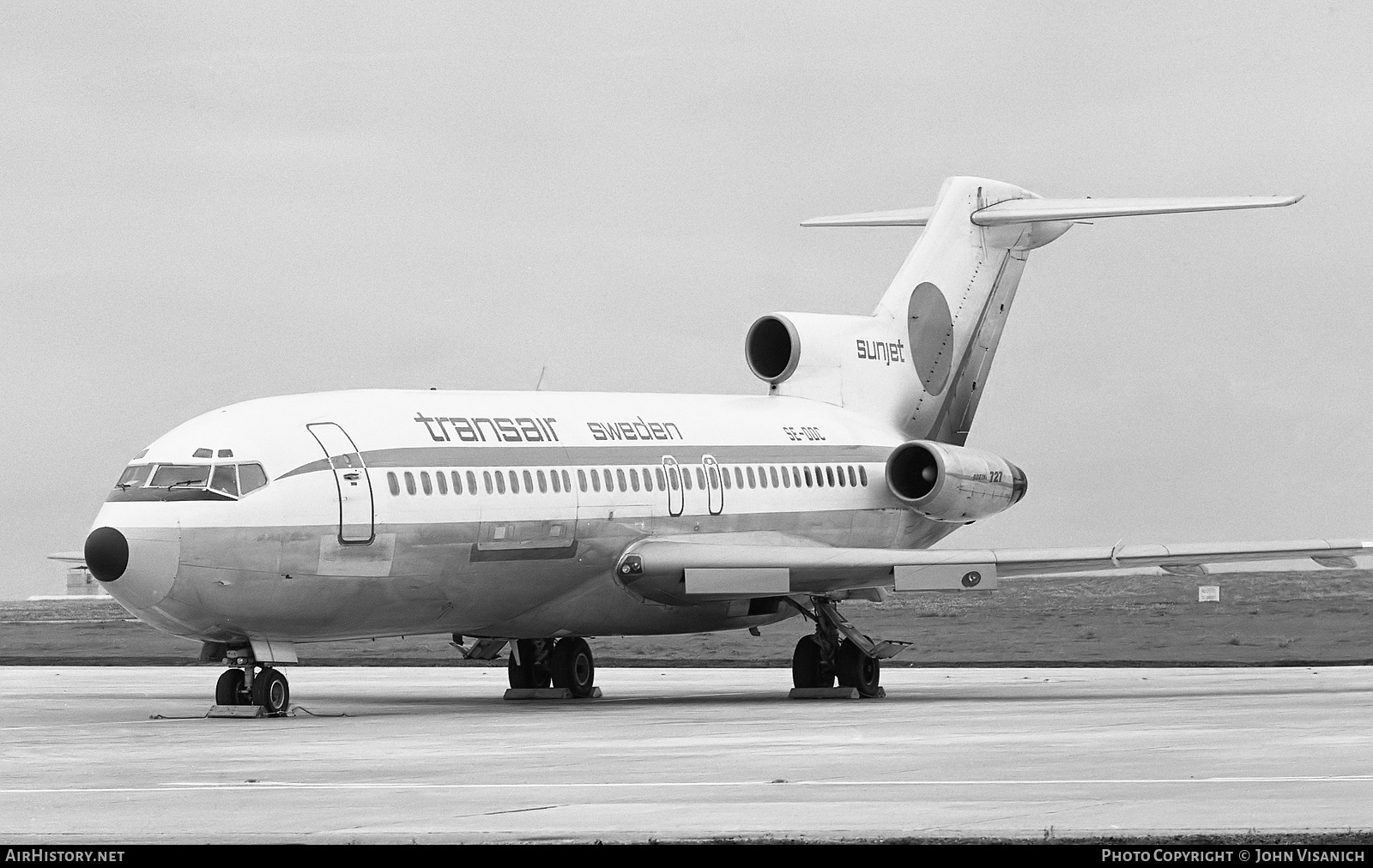 Aircraft Photo of SE-DDC | Boeing 727-134C | Transair Sweden | AirHistory.net #376018