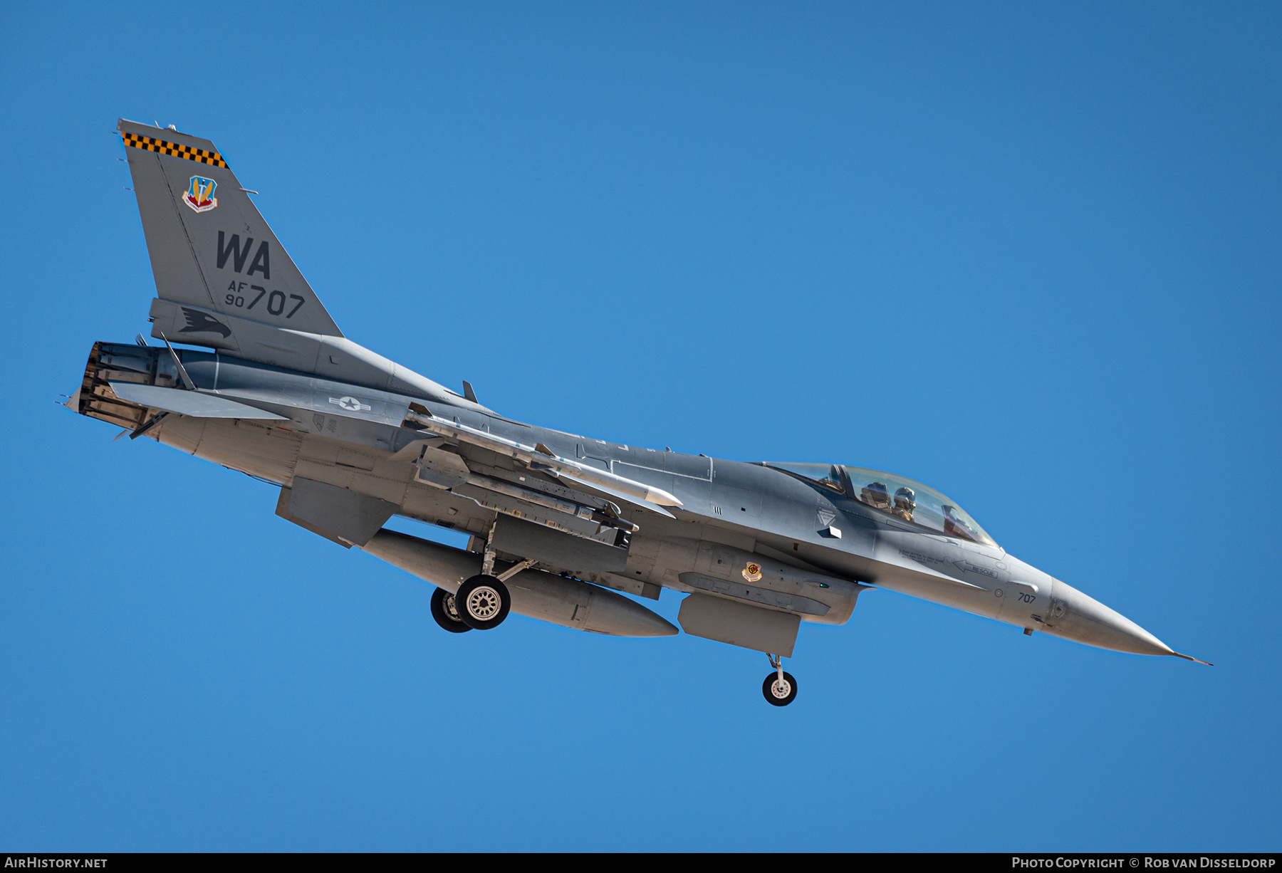 Aircraft Photo of 90-0707 / AF90-707 | General Dynamics F-16C Fighting Falcon | USA - Air Force | AirHistory.net #376020