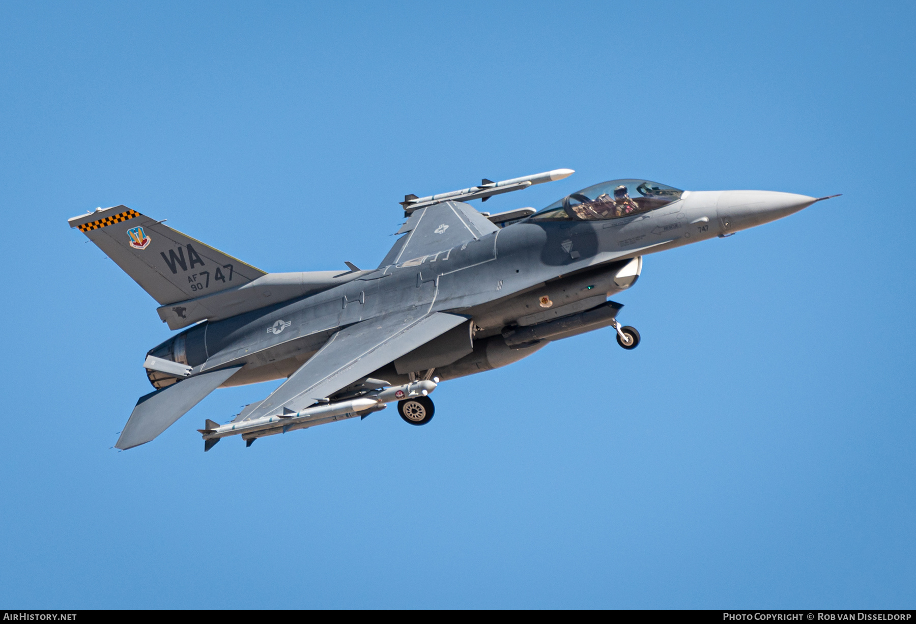 Aircraft Photo of 90-0747 / AF90-747 | Lockheed Martin F-16CM Fighting Falcon | USA - Air Force | AirHistory.net #376023