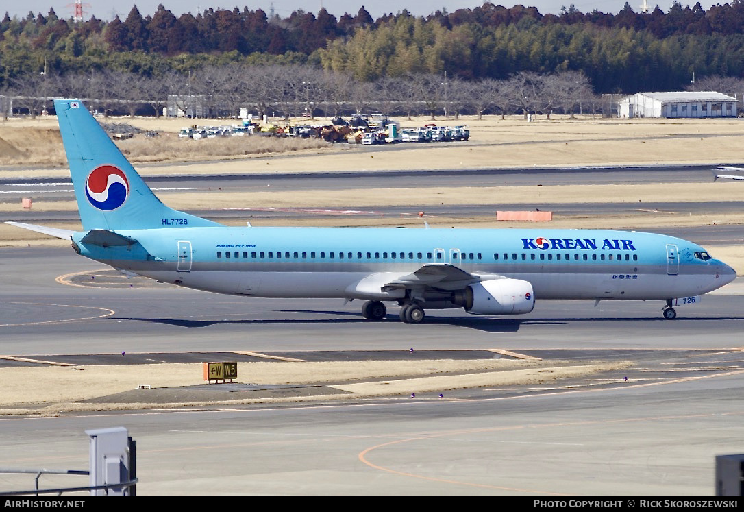 Aircraft Photo of HL7726 | Boeing 737-9B5 | Korean Air | AirHistory.net #376028