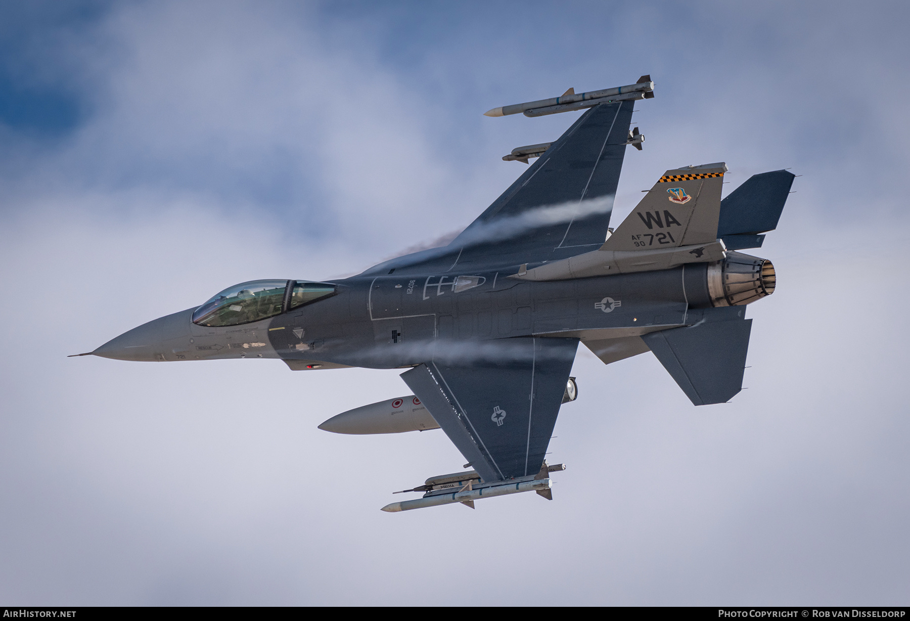 Aircraft Photo of 90-0721 / AF90-721 | General Dynamics F-16CM Fighting Falcon | USA - Air Force | AirHistory.net #376031