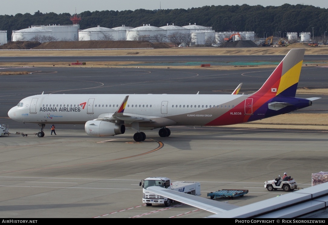Aircraft Photo of HL8038 | Airbus A321-231 | Asiana Airlines | AirHistory.net #376040