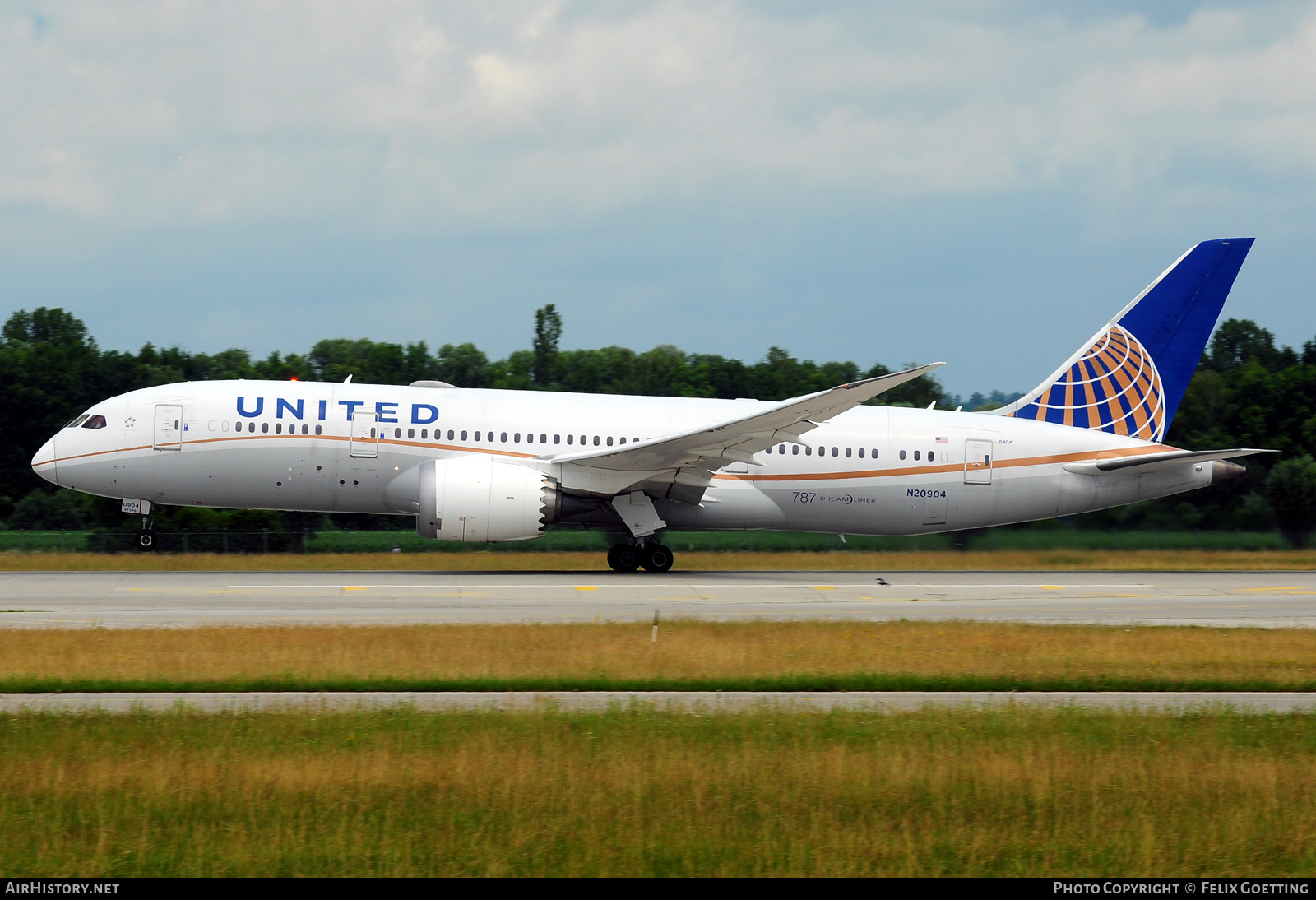 Aircraft Photo of N20904 | Boeing 787-8 Dreamliner | United Airlines | AirHistory.net #376075