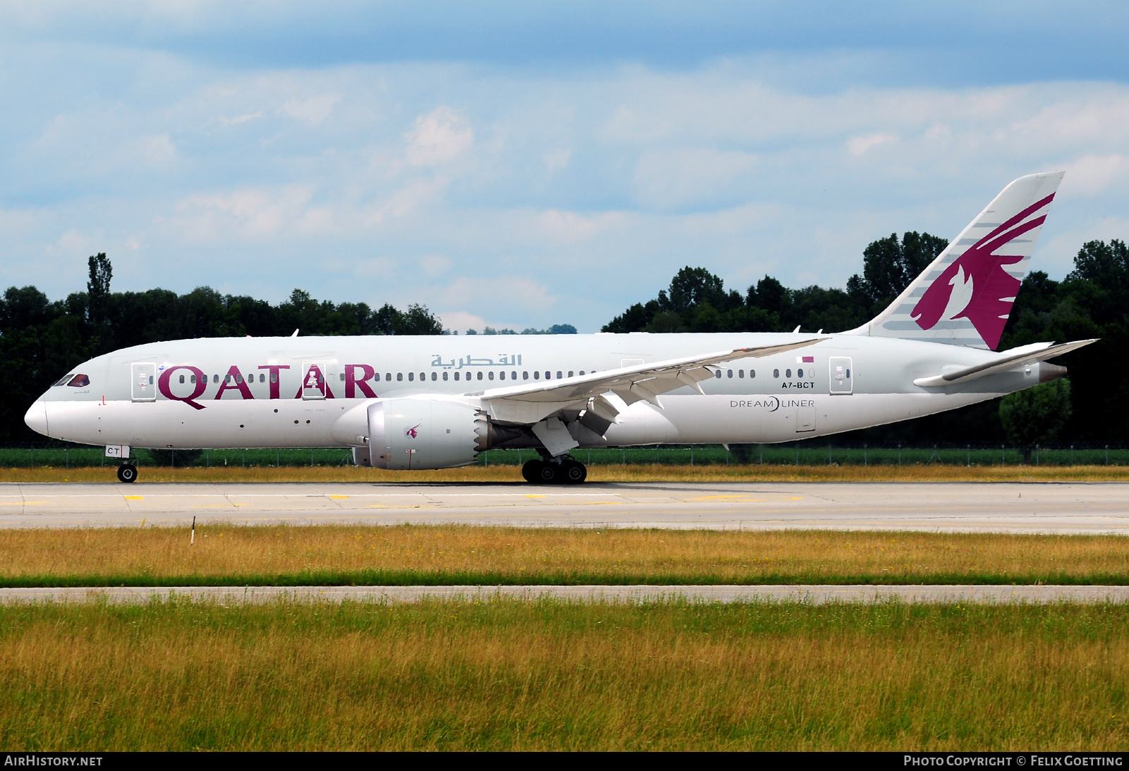 Aircraft Photo of A7-BCT | Boeing 787-8 Dreamliner | Qatar Airways | AirHistory.net #376098