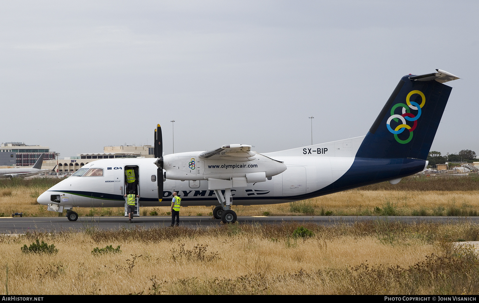 Aircraft Photo of SX-BIP | De Havilland Canada DHC-8-102 Dash 8 | Olympic | AirHistory.net #376105