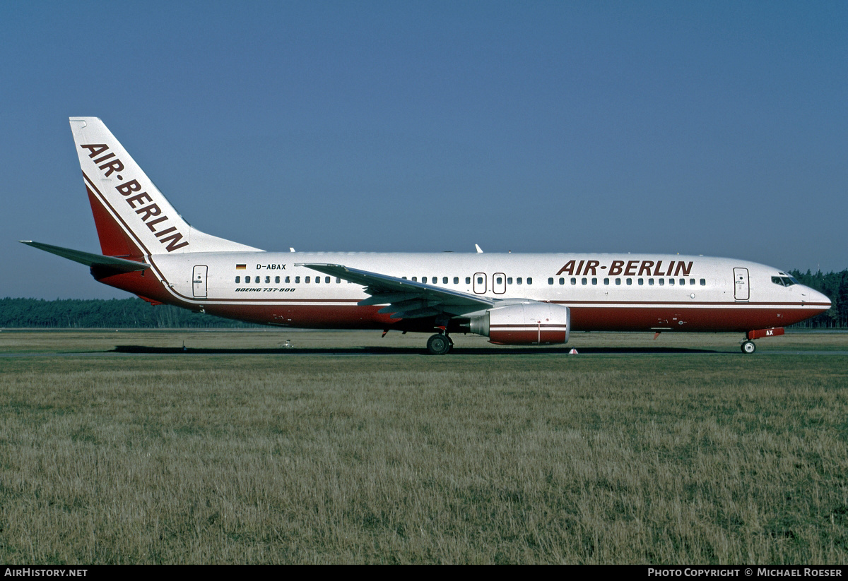 Aircraft Photo of D-ABAX | Boeing 737-86J | Air Berlin | AirHistory.net #376151
