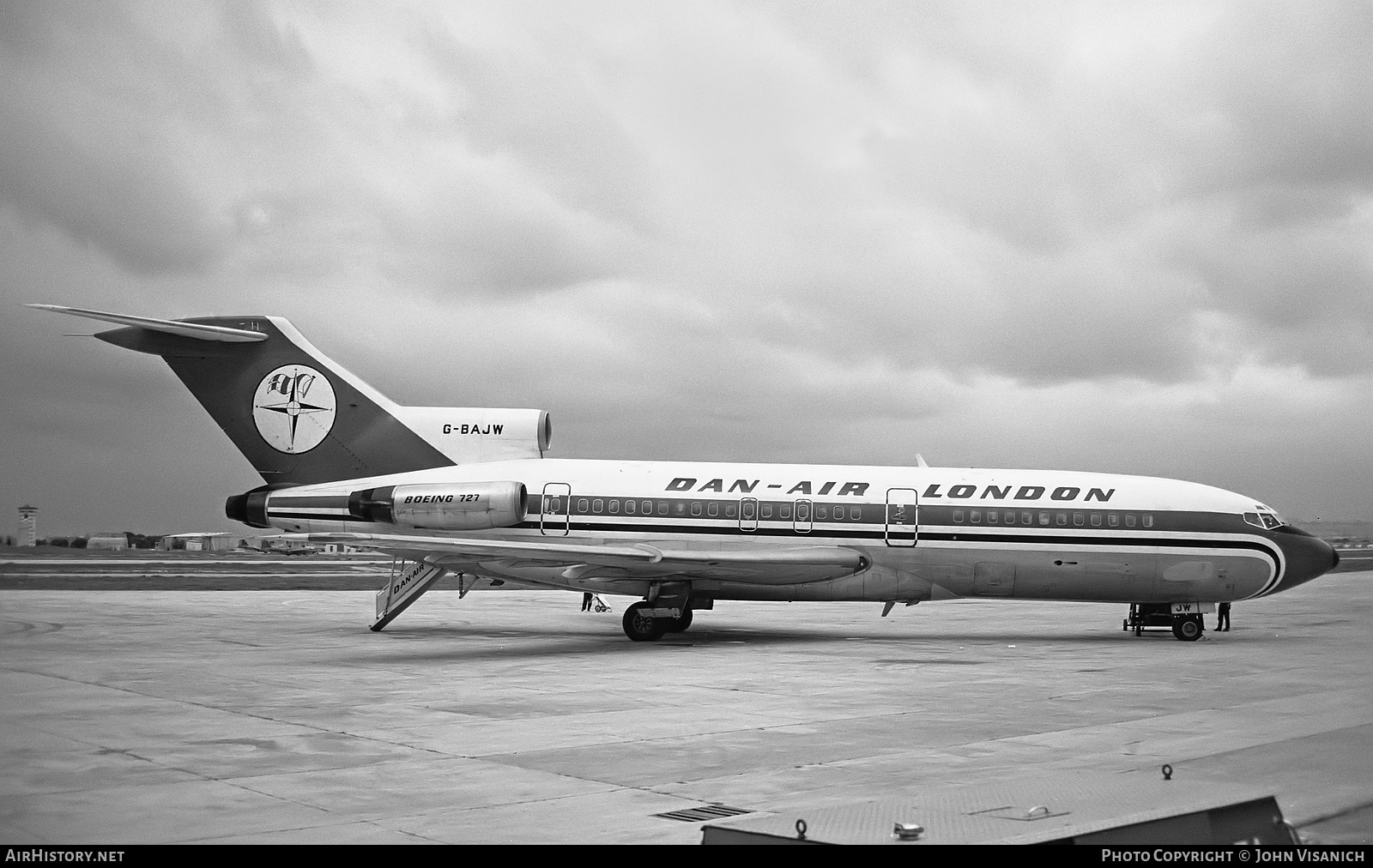 Aircraft Photo of G-BAJW | Boeing 727-46 | Dan-Air London | AirHistory.net #376196