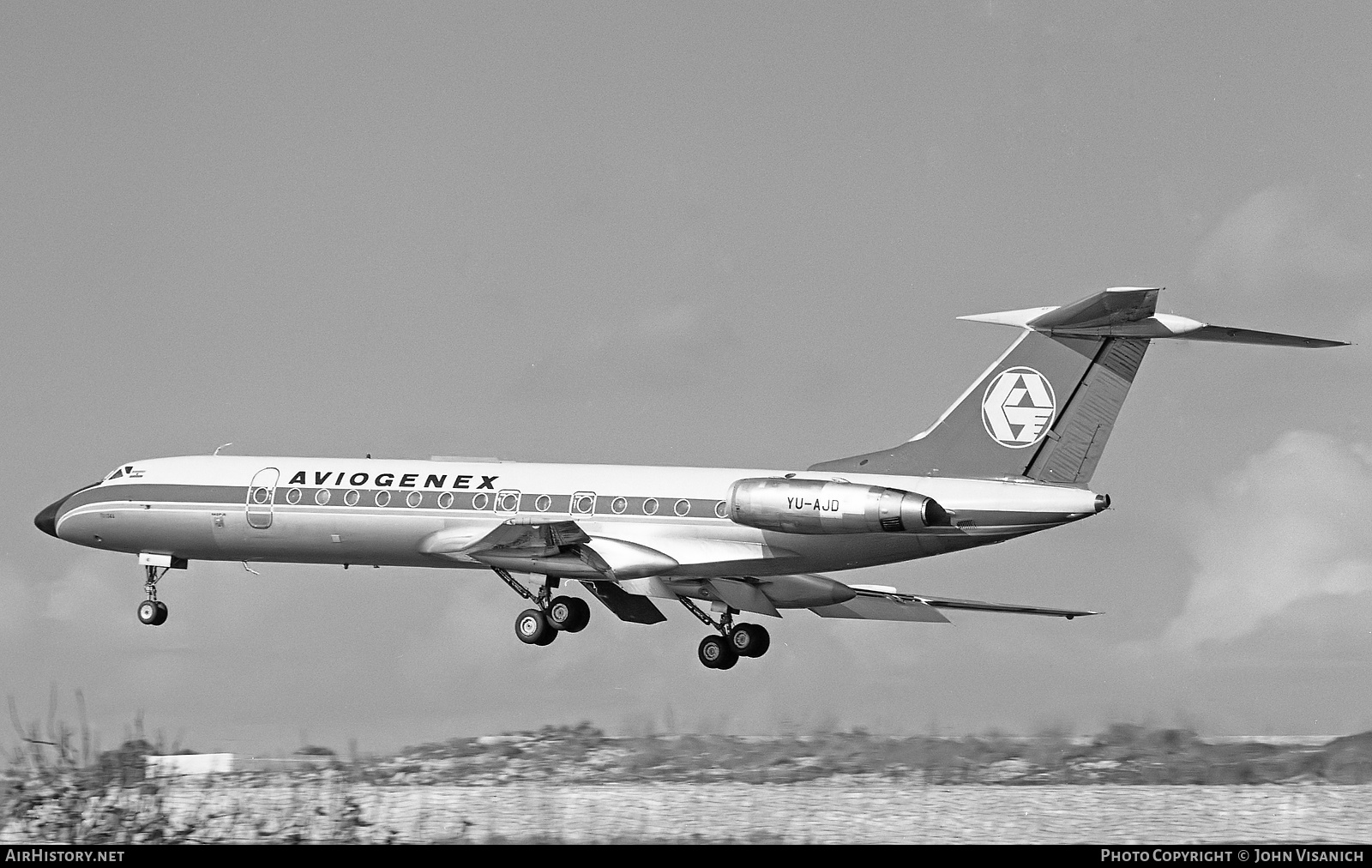 Aircraft Photo of YU-AJD | Tupolev Tu-134A | Aviogenex | AirHistory.net #376197