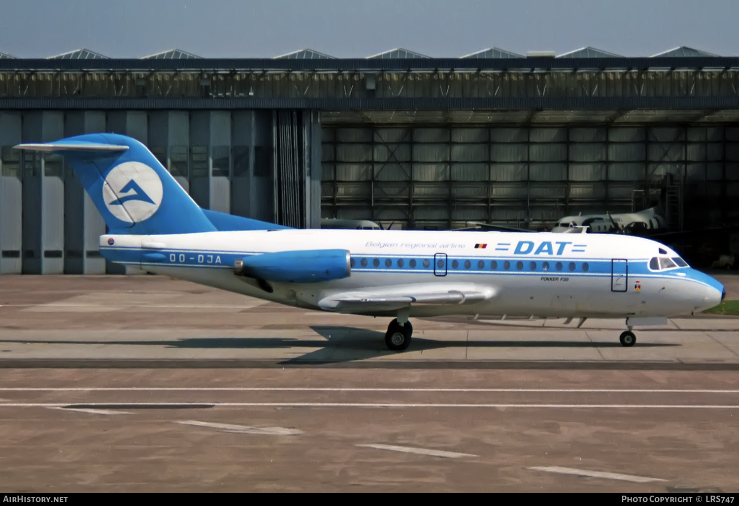 Aircraft Photo of OO-DJA | Fokker F28-3000 Fellowship | Delta Air Transport - DAT | AirHistory.net #376225