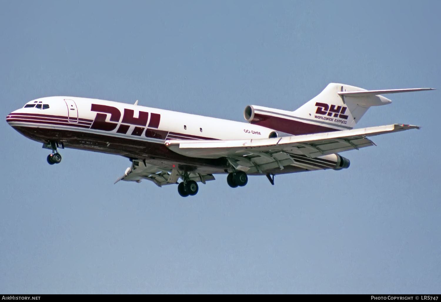 Aircraft Photo of OO-DHM | Boeing 727-31(F) | DHL Worldwide Express | AirHistory.net #376227