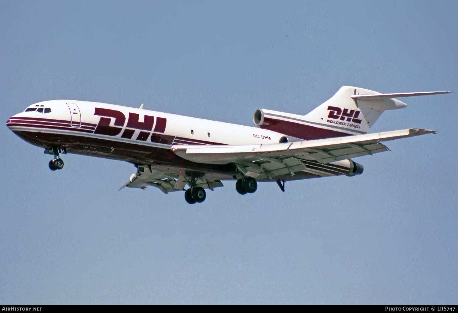 Aircraft Photo of OO-DHM | Boeing 727-31(F) | DHL Worldwide Express | AirHistory.net #376227