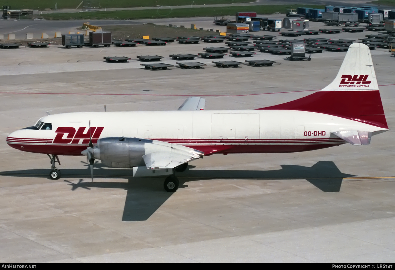 Aircraft Photo of OO-DHD | Convair 580 | DHL Worldwide Express | AirHistory.net #376231