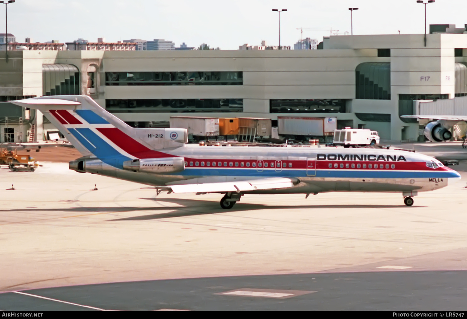Aircraft Photo of HI-212 | Boeing 727-1J1 | Dominicana | AirHistory.net #376239