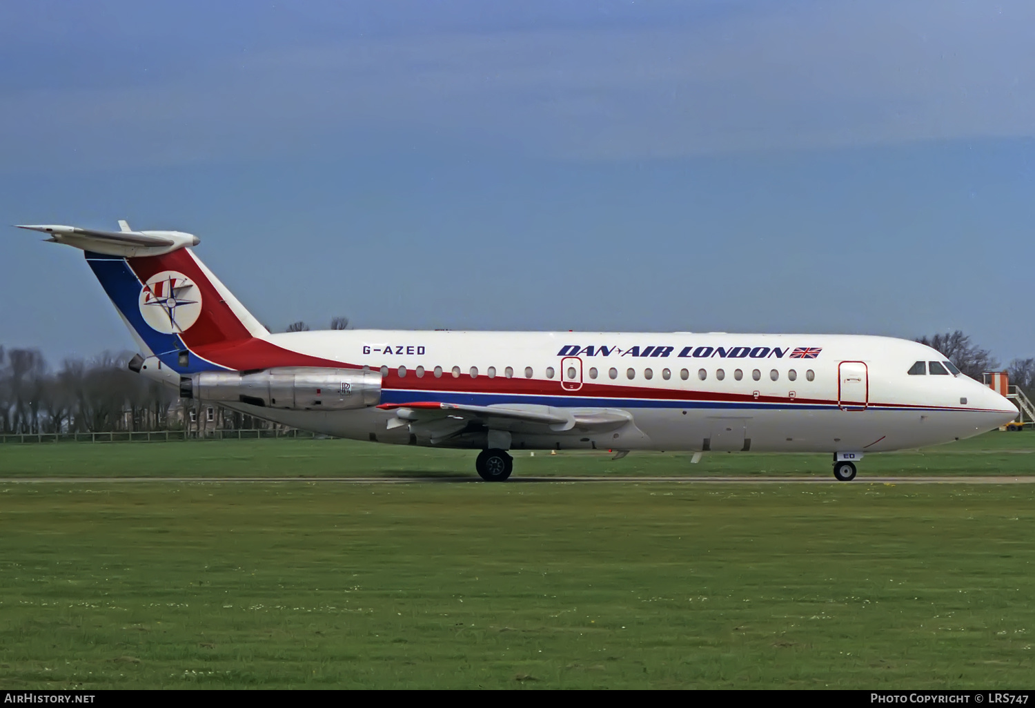 Aircraft Photo of G-AZED | BAC 111-414EG One-Eleven | Dan-Air London | AirHistory.net #376242