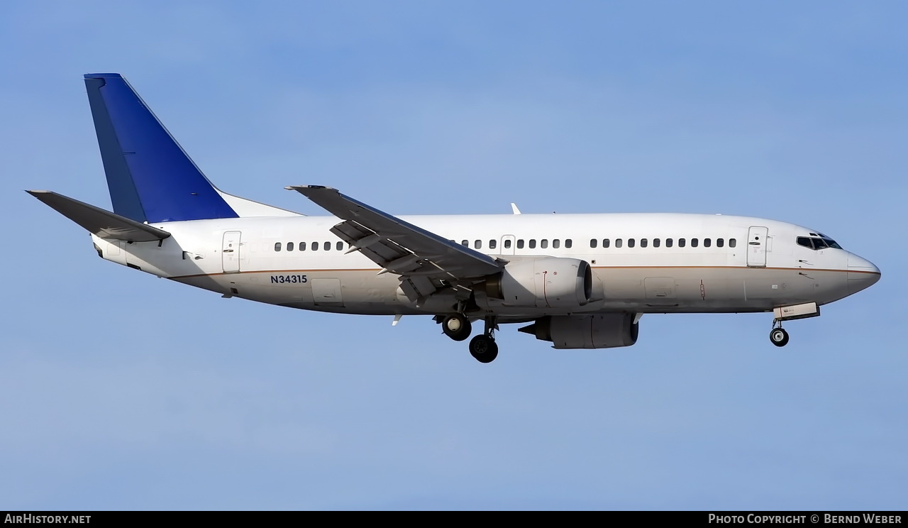 Aircraft Photo of N34315 | Boeing 737-3T0 | Vision Airlines | AirHistory.net #376289