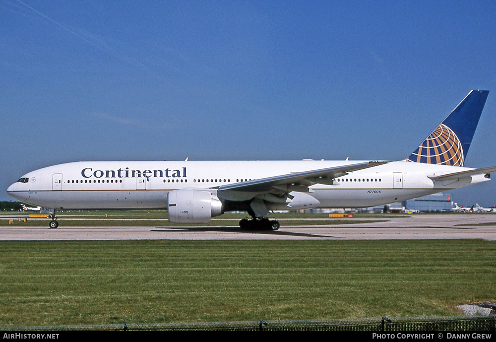 Aircraft Photo of N77006 | Boeing 777-224/ER | Continental Airlines | AirHistory.net #376325