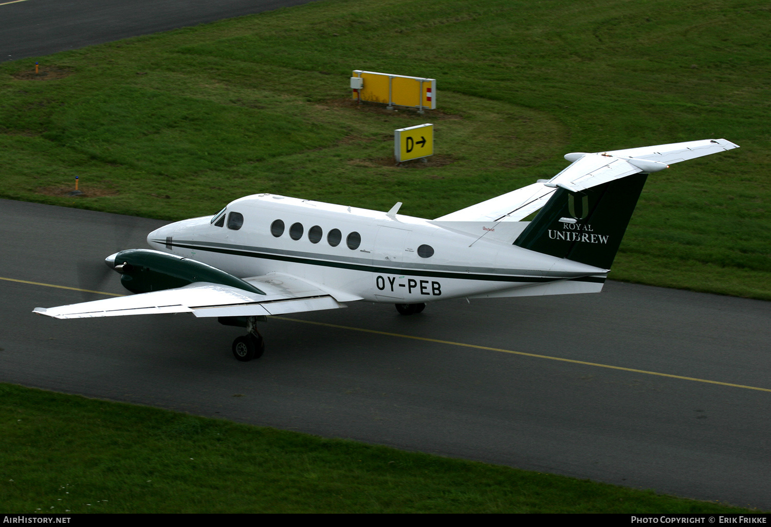 Aircraft Photo of OY-PEB | Beech 200 Super King Air | Royal Unibrew | AirHistory.net #376332