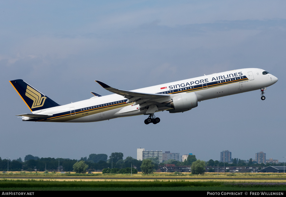 Aircraft Photo of 9V-SMN | Airbus A350-941 | Singapore Airlines | AirHistory.net #376376