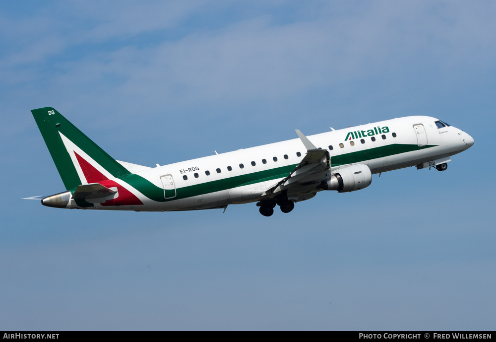 Aircraft Photo of EI-RDG | Embraer 175STD (ERJ-170-200STD) | Alitalia CityLiner | AirHistory.net #376388