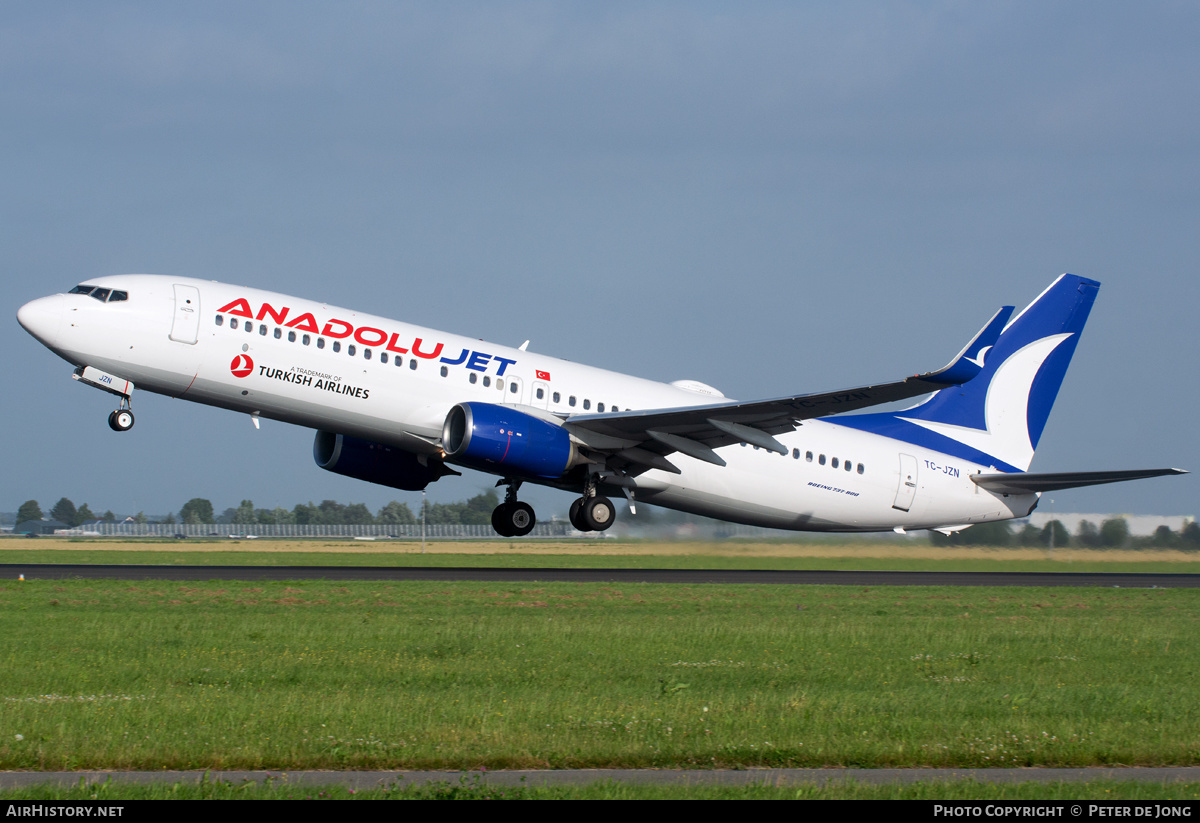 Aircraft Photo of TC-JZN | Boeing 737-8JP | AnadoluJet | AirHistory.net #376409