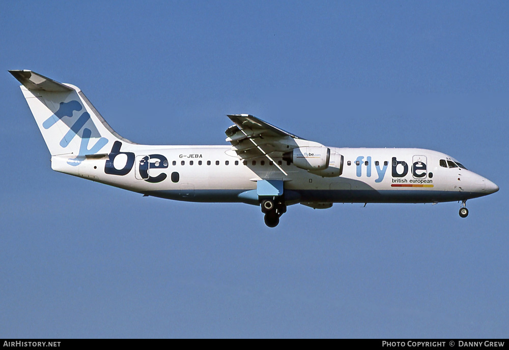 Aircraft Photo of G-JEBA | British Aerospace BAe-146-300 | Flybe - British European | AirHistory.net #376421