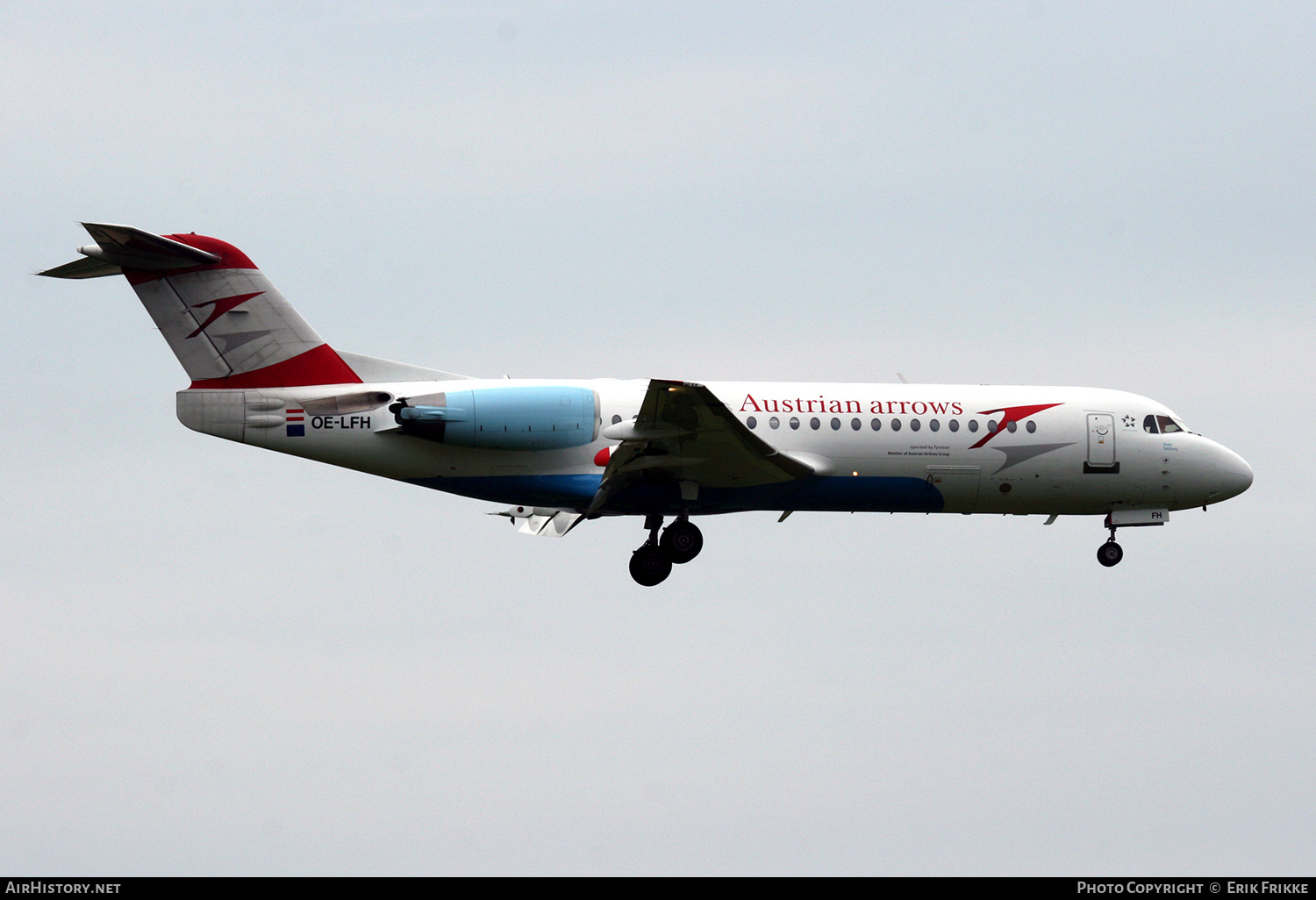 Aircraft Photo of OE-LFH | Fokker 70 (F28-0070) | Austrian Arrows | AirHistory.net #376448
