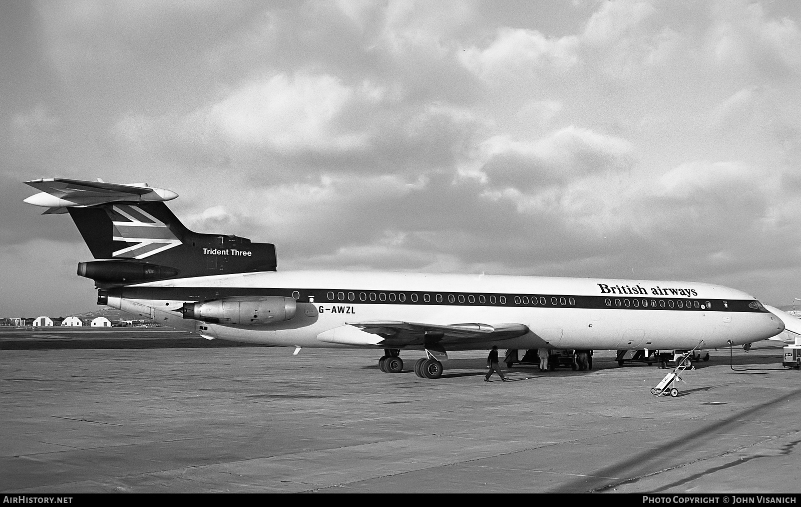 Aircraft Photo of G-AWZL | Hawker Siddeley HS-121 Trident 3B | British Airways | AirHistory.net #376455