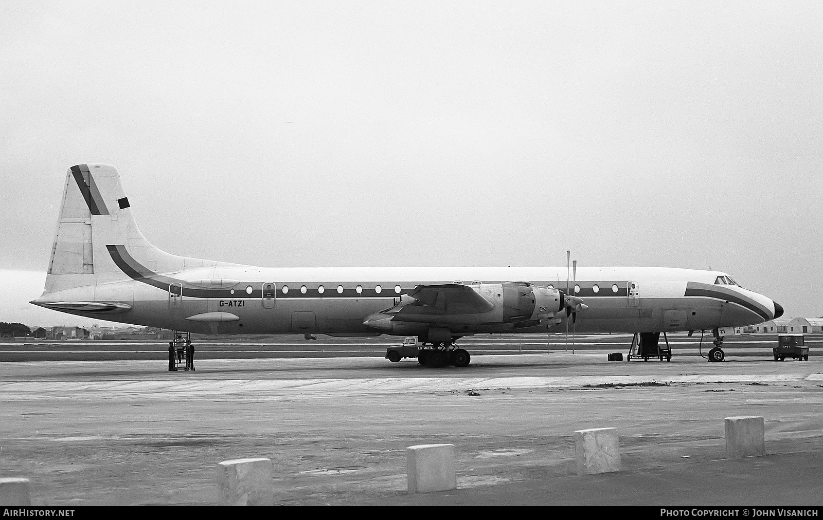 Aircraft Photo of G-ATZI | Canadair CL-44D4-2 | British Air Ferries - BAF | AirHistory.net #376459