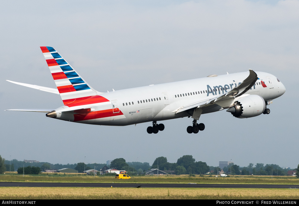 Aircraft Photo of N816AA | Boeing 787-8 Dreamliner | American Airlines | AirHistory.net #376488