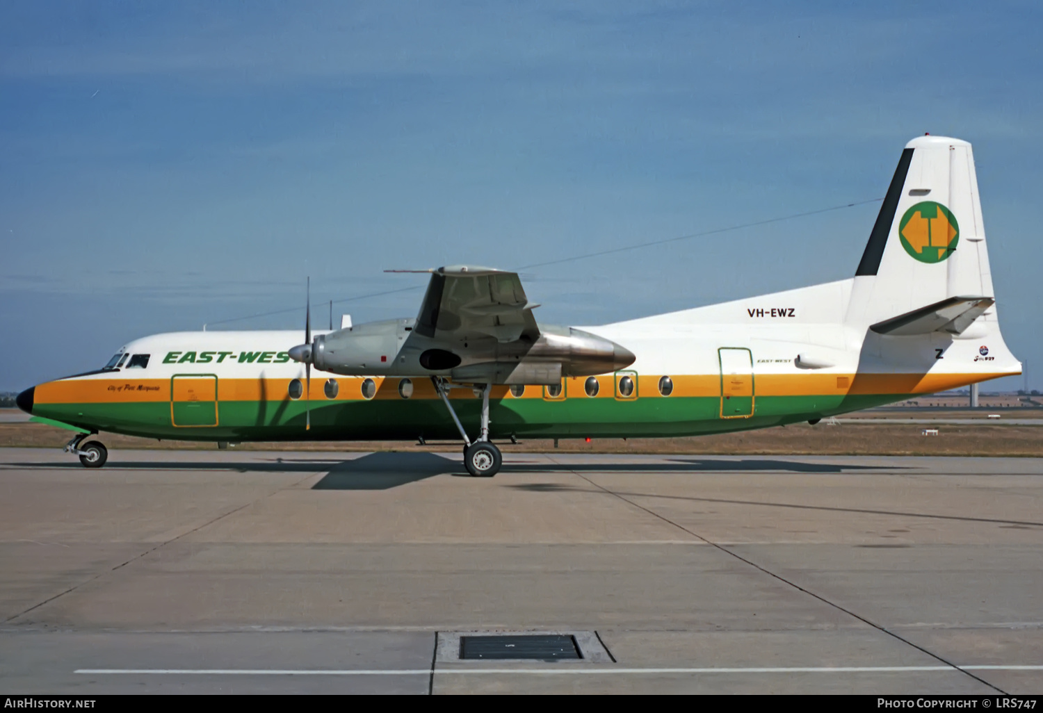 Aircraft Photo of VH-EWZ | Fokker F27-500 Friendship | East-West Airlines | AirHistory.net #376500