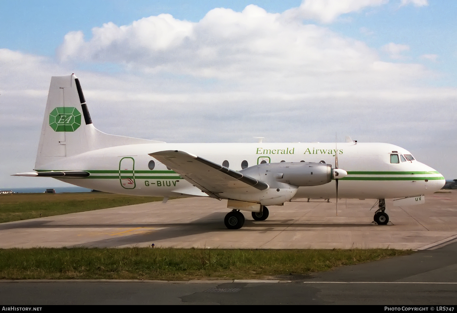 Aircraft Photo of G-BIUV | Hawker Siddeley HS-748 Srs2A/266(LFD) | Emerald Airways | AirHistory.net #376516