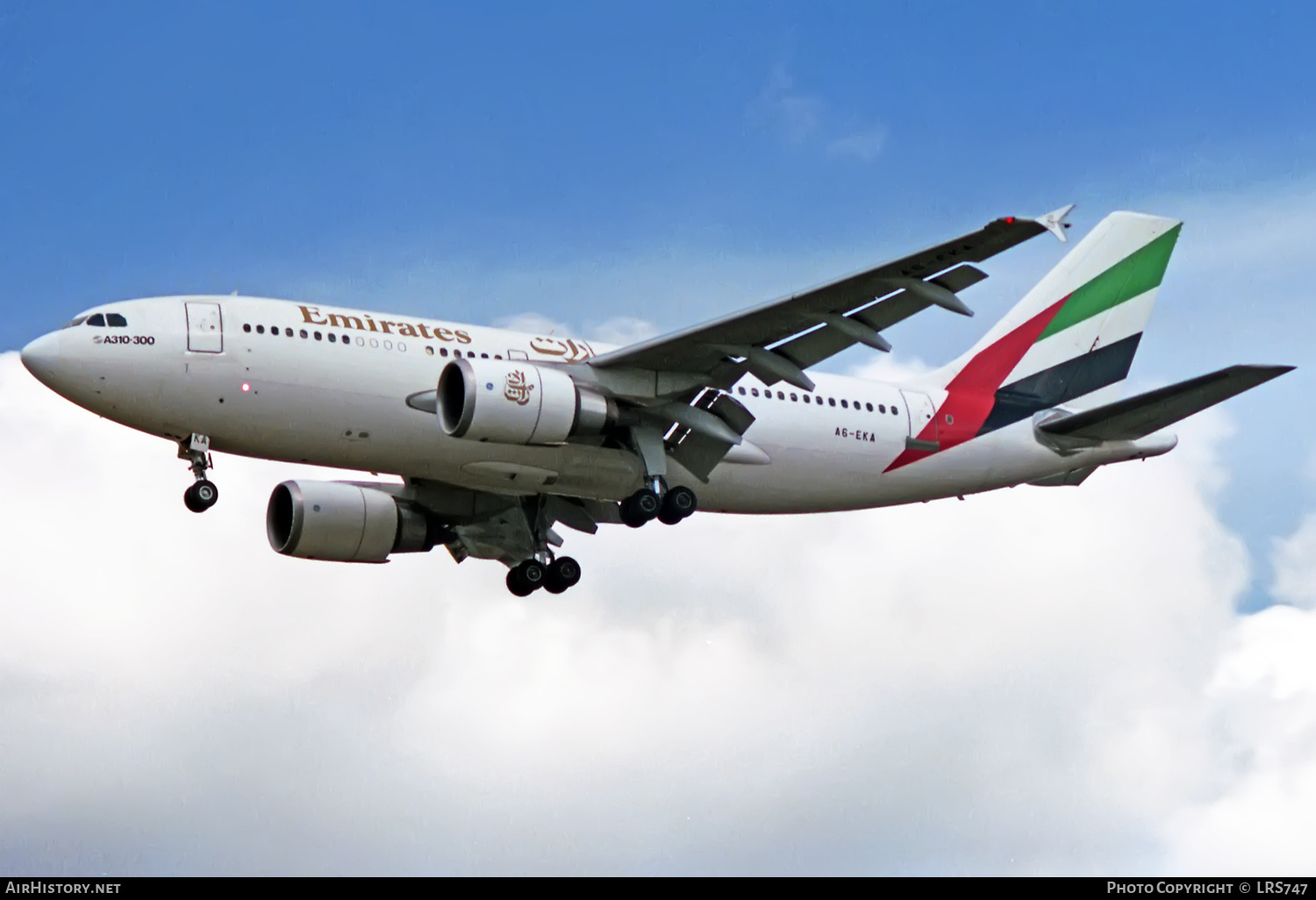 Aircraft Photo of A6-EKA | Airbus A310-304 | Emirates | AirHistory.net #376532