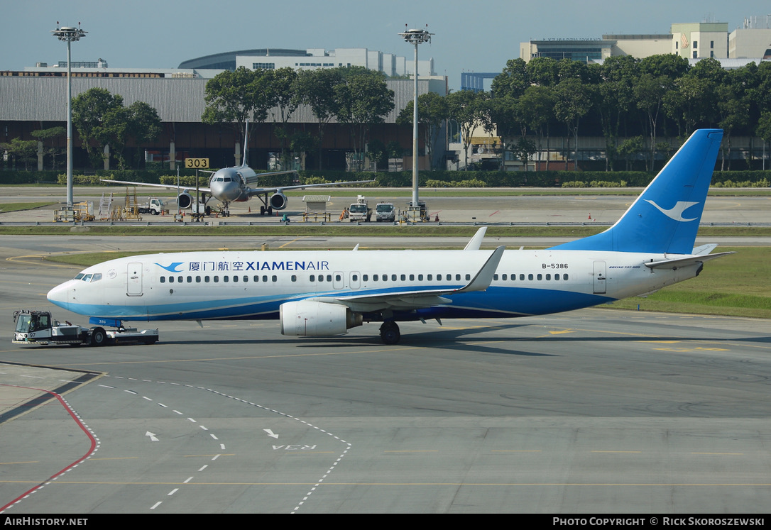 Aircraft Photo of B-5386 | Boeing 737-86N | Xiamen Airlines | AirHistory.net #376540