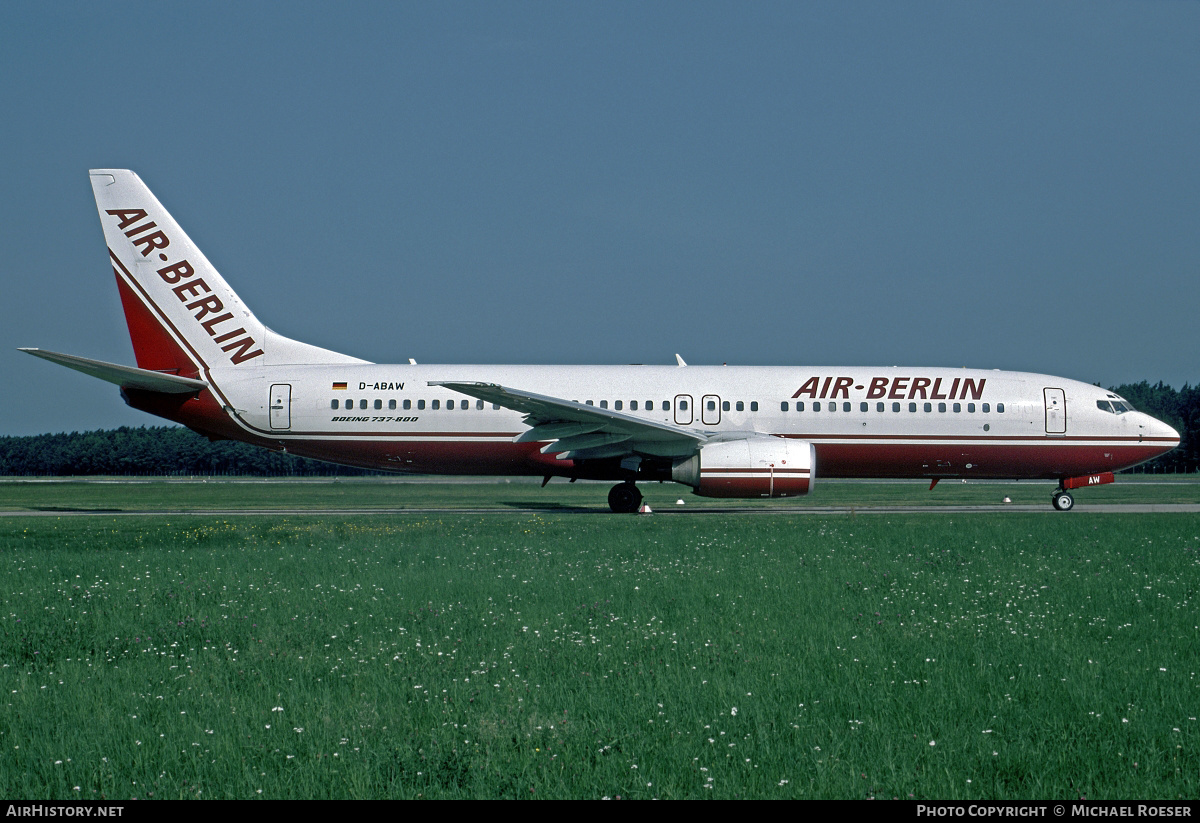 Aircraft Photo of D-ABAW | Boeing 737-86J | Air Berlin | AirHistory.net #376623