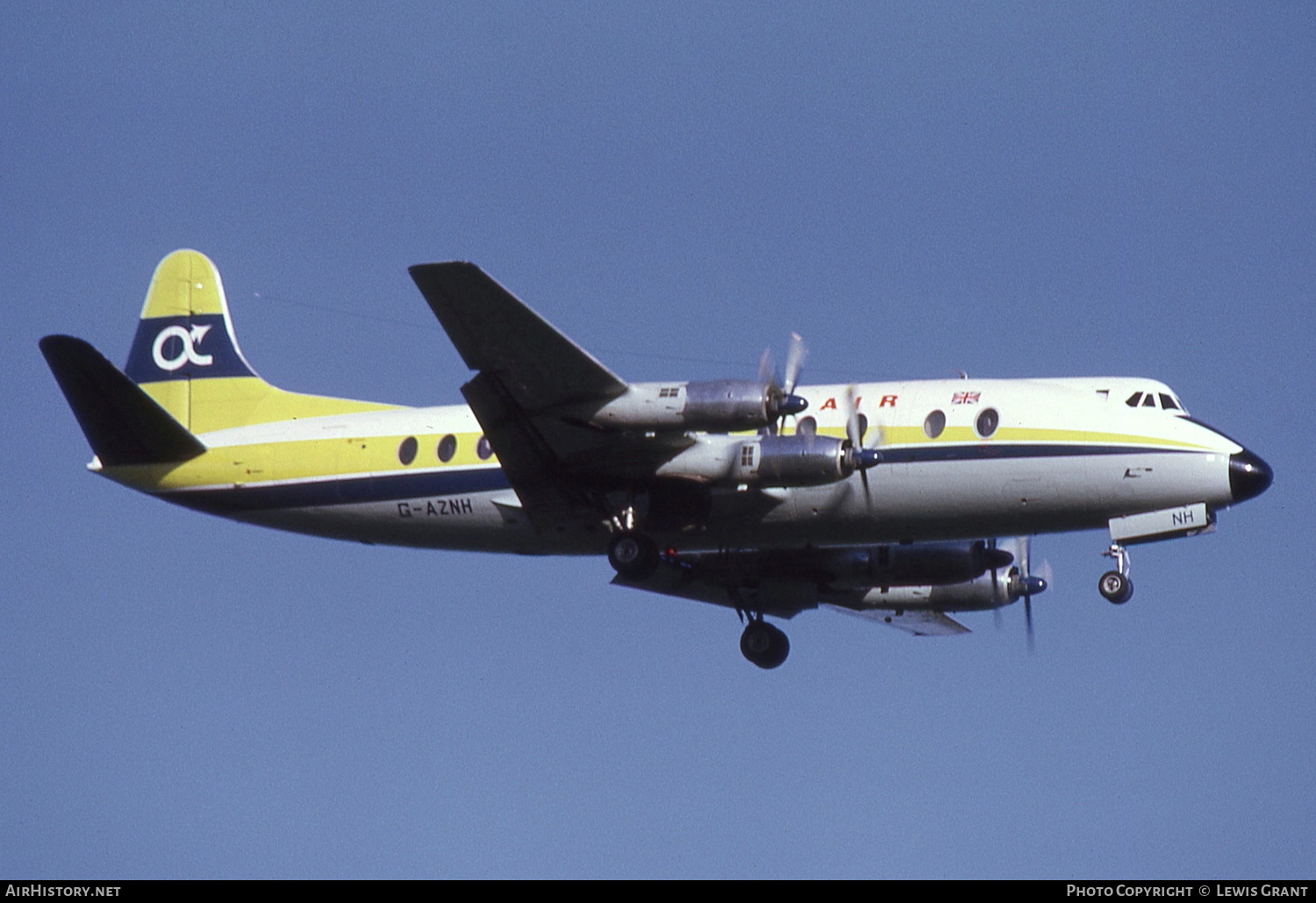 Aircraft Photo of G-AZNH | Vickers 814 Viscount | Alidair | AirHistory.net #376665