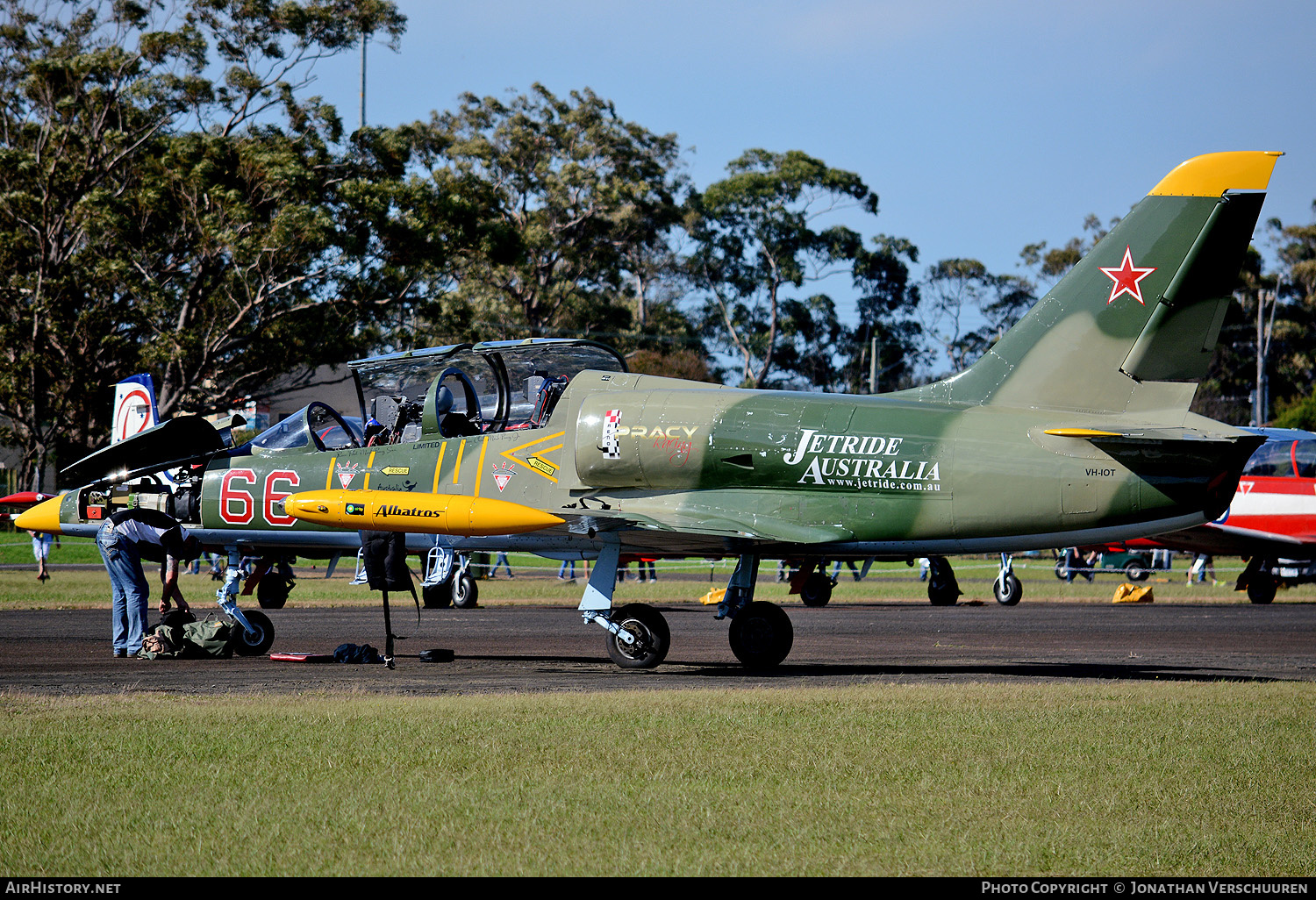 Aircraft Photo of VH-IOT / 66 red | Aero L-39C Albatros | Jetride Australia | Soviet Union - Air Force | AirHistory.net #376679