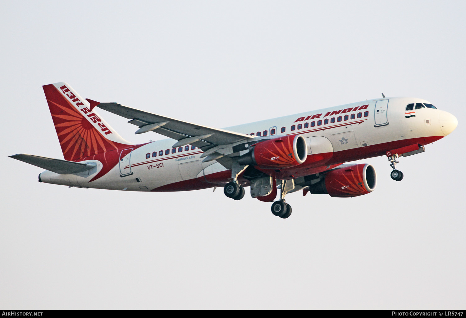 Aircraft Photo of VT-SCI | Airbus A319-112 | Air India | AirHistory.net #376723