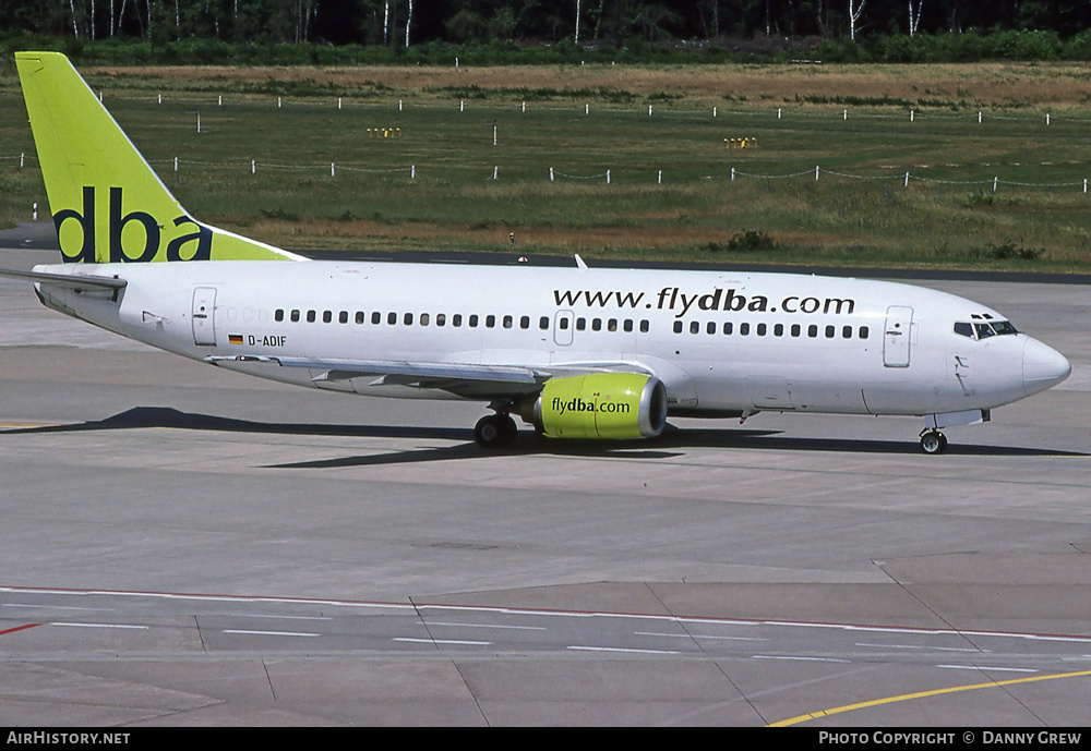 Aircraft Photo of D-ADIF | Boeing 737-3L9 | DBA - Deutsche BA | AirHistory.net #376746