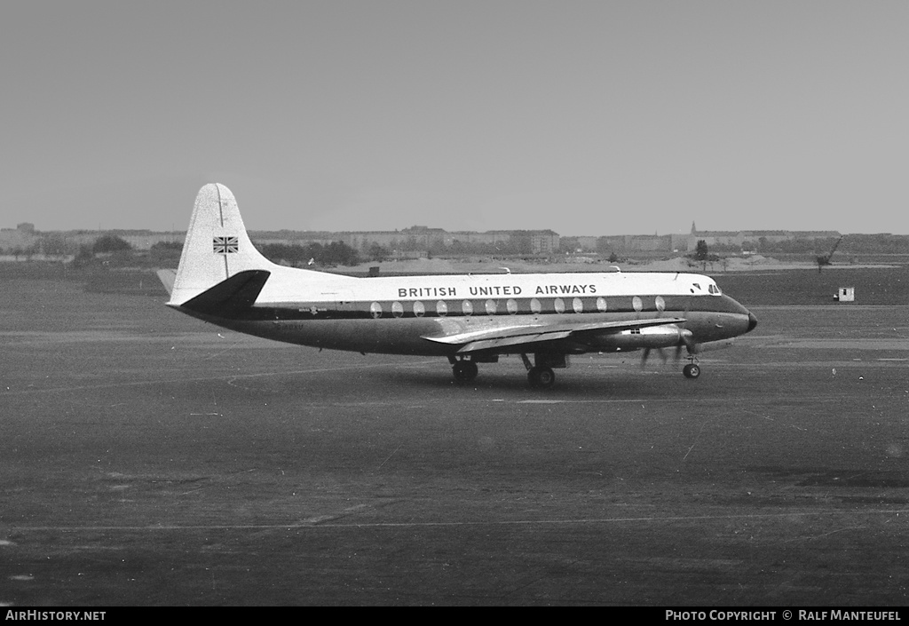 Aircraft Photo of G-AOXU | Vickers 804 Viscount | British United Airways - BUA | AirHistory.net #376774