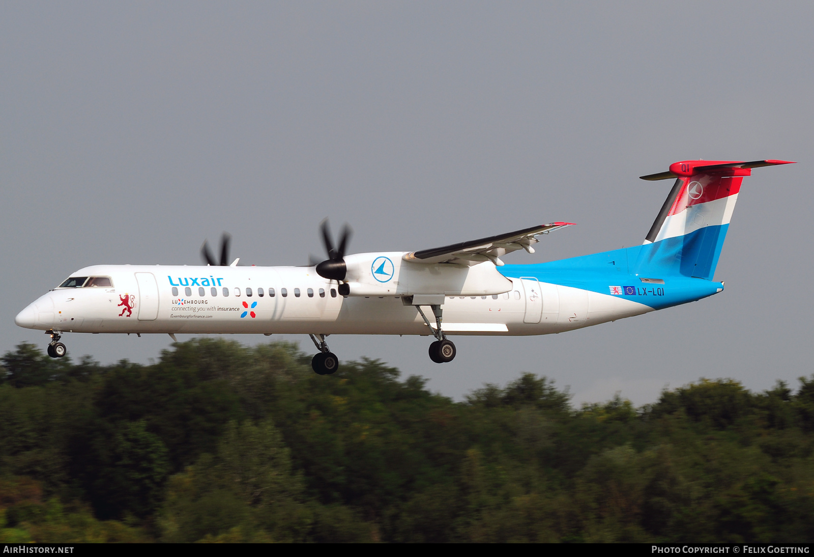 Aircraft Photo of LX-LQI | Bombardier DHC-8-402 Dash 8 | Luxair | AirHistory.net #376796