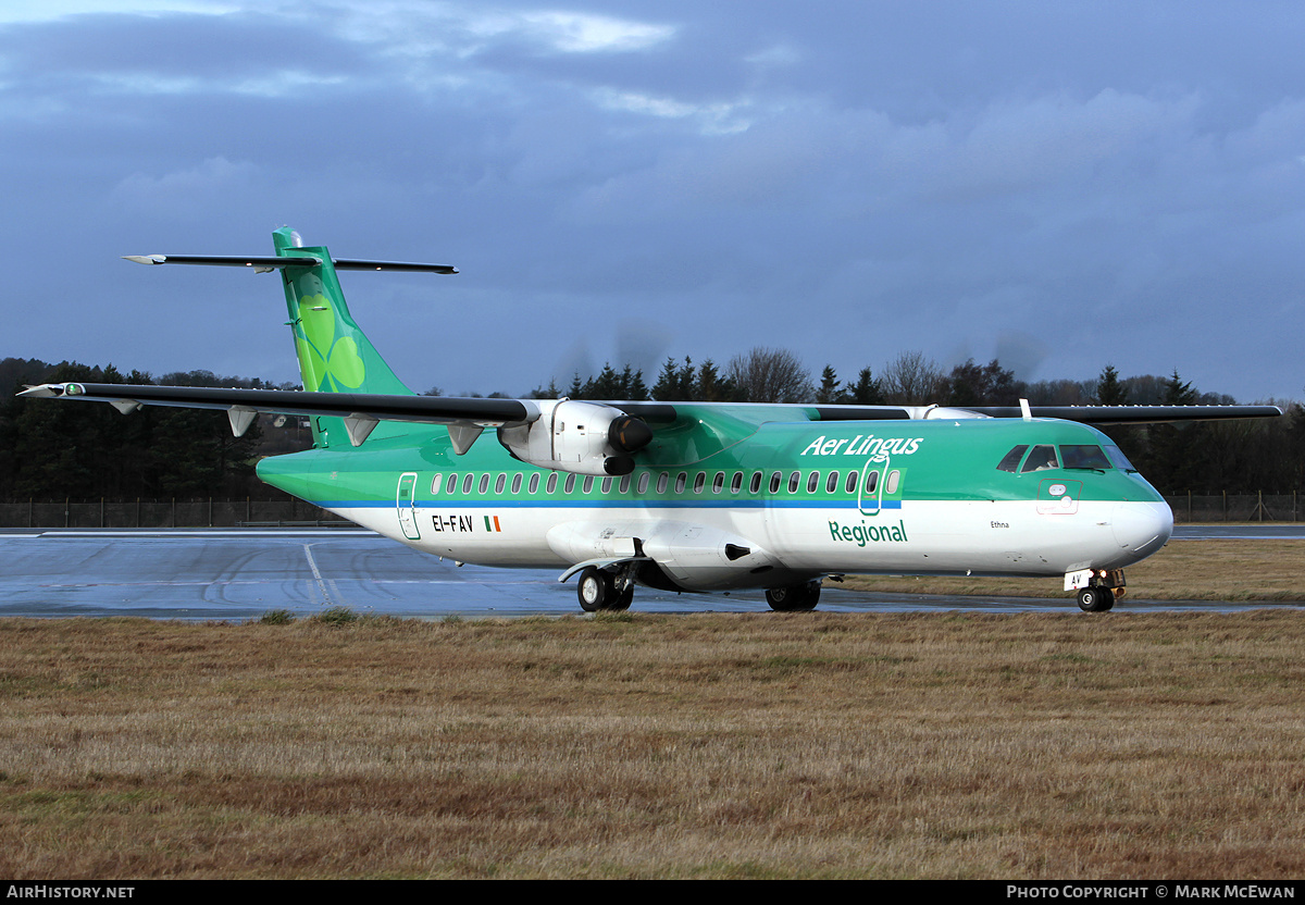 Aircraft Photo of EI-FAV | ATR ATR-72-600 (ATR-72-212A) | Aer Lingus Regional | AirHistory.net #376800
