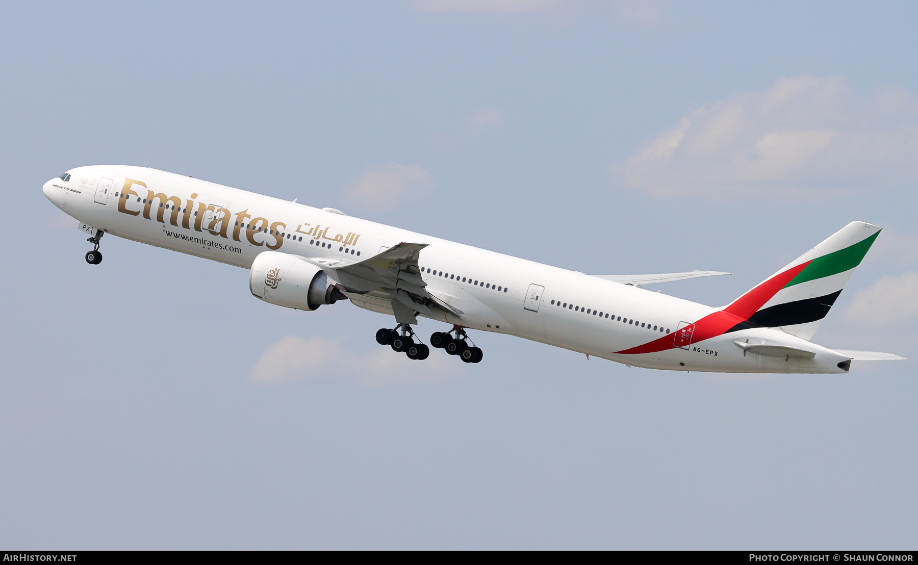 Aircraft Photo of A6-EPX | Boeing 777-300/ER | Emirates | AirHistory.net #376813